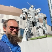 Gundam statue!